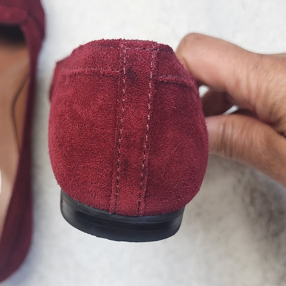Talbot's Burgundy Suede Women's Shoes Size 5.5B - Picture 10 of 10